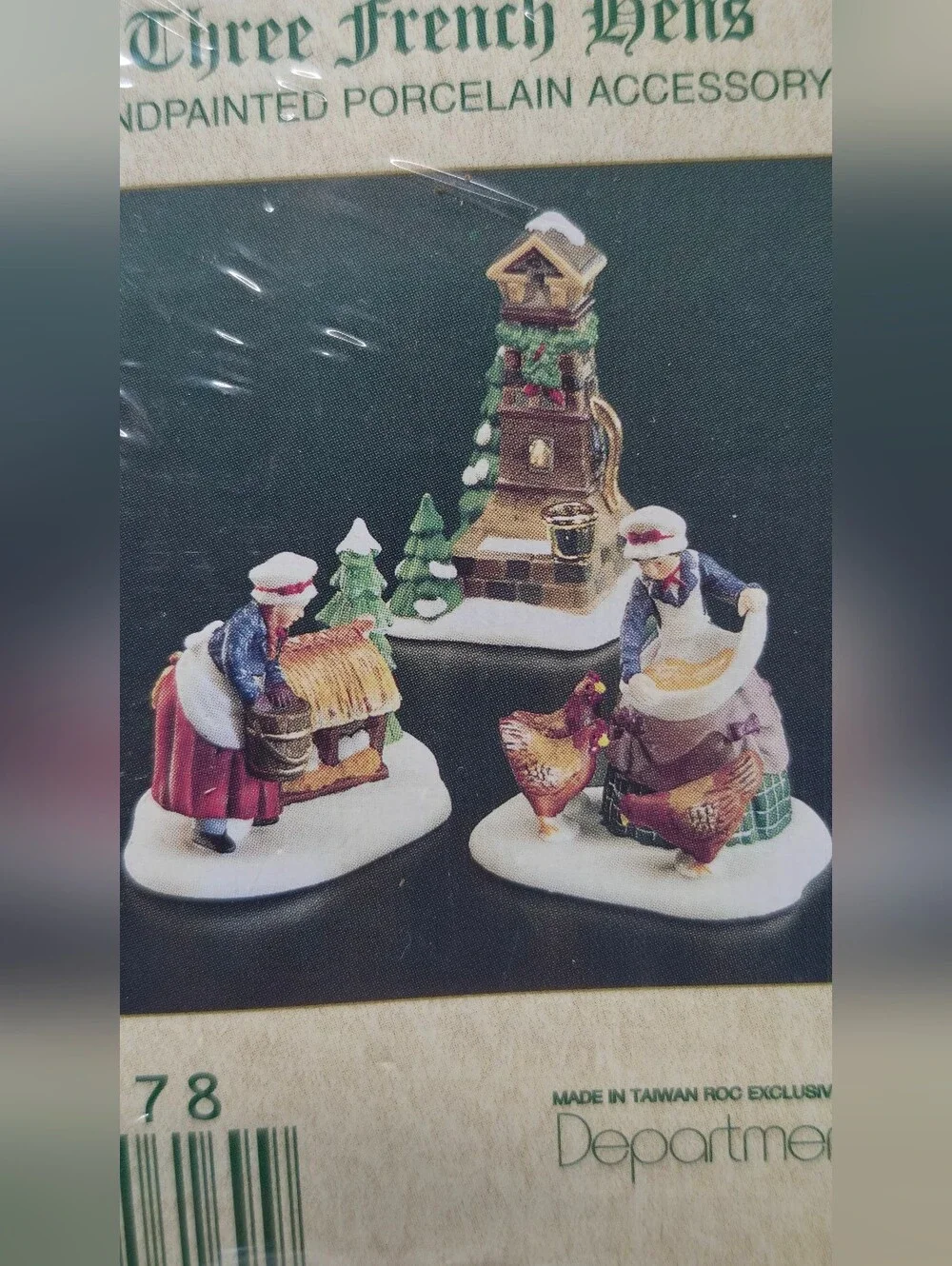 Retired Dept 56 Twelve Days of Dickens Village * Three French Hens * Figurines